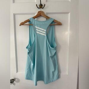 Addison Bay Fitzwater Tank Top Blue w/ White Stripe Large L EUC Tuckernuck